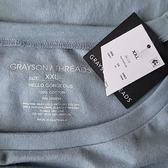 NWT Grayson/Threads 'Tough As A Mother' Graphic Tee, Size XXLarge, Color Blue - Picture 6 of 6